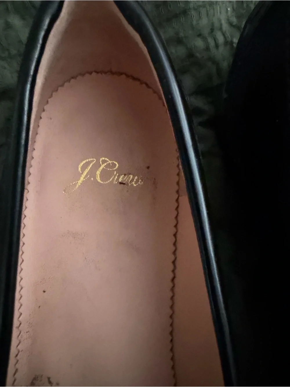 J. Crew Black Leather Penny Loafers - Men